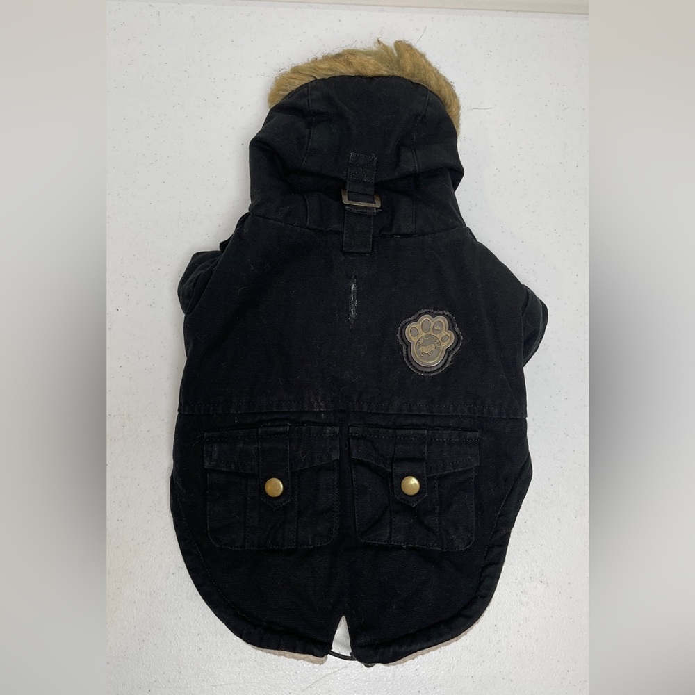 Canada Pooch Jacket with Fur Trim
